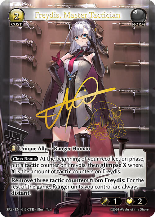 Freydis, Master Tactician (CSR) (012) [Supporter Pack 2] | Card Merchant Takapuna