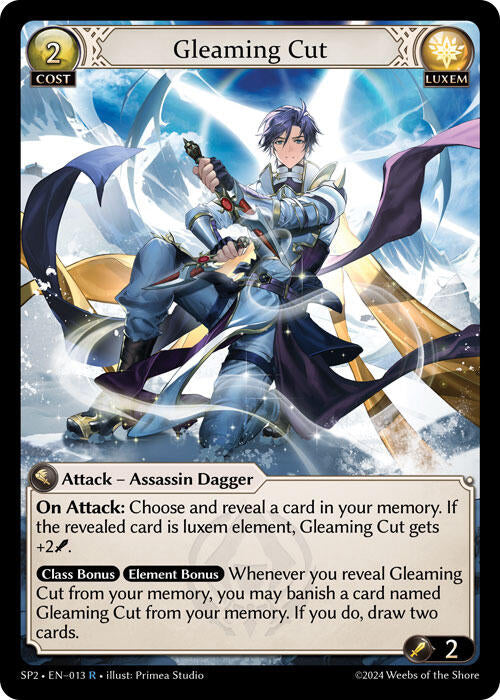 Gleaming Cut (013) [Supporter Pack 2] | Card Merchant Takapuna