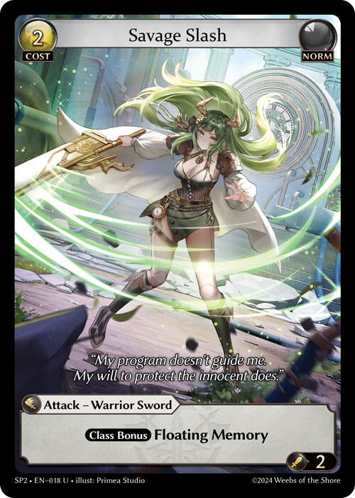 Savage Slash (018) [Supporter Pack 2] | Card Merchant Takapuna