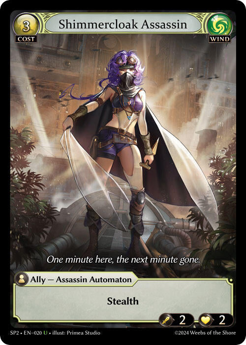 Shimmercloak Assassin (020) [Supporter Pack 2] | Card Merchant Takapuna