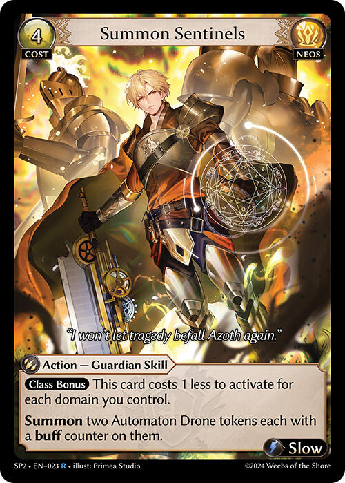 Summon Sentinels (023) [Supporter Pack 2] | Card Merchant Takapuna