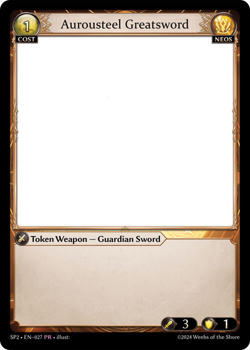 Aurousteel Greatsword (027) [Supporter Pack 2] | Card Merchant Takapuna