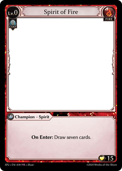 Spirit of Fire (039) [Supporter Pack 2] | Card Merchant Takapuna