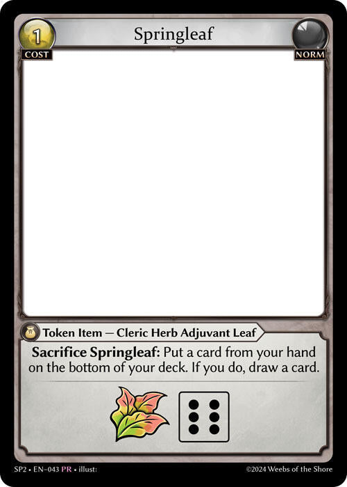 Springleaf (043) [Supporter Pack 2] | Card Merchant Takapuna
