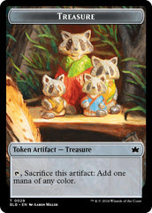 Beast (024) // Treasure Double-Sided Token [Bloomburrow Commander Tokens] | Card Merchant Takapuna