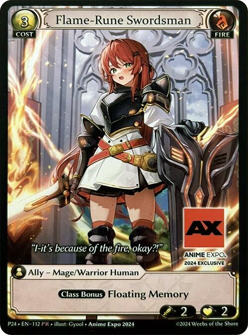 Flame-Rune Swordsman (112) [Promotional Cards] | Card Merchant Takapuna