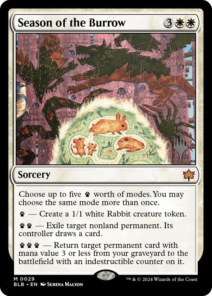 Season of the Burrow (Promo Pack) [Bloomburrow Promos] | Card Merchant Takapuna