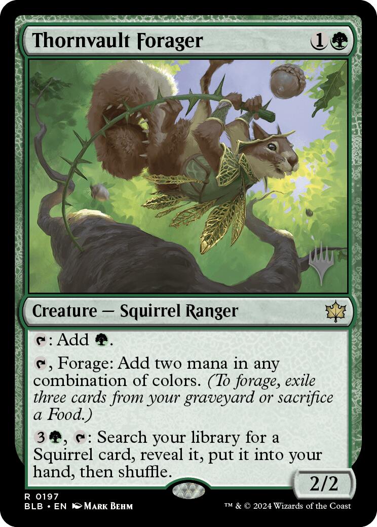 Thornvault Forager (Promo Pack) [Bloomburrow Promos] | Card Merchant Takapuna