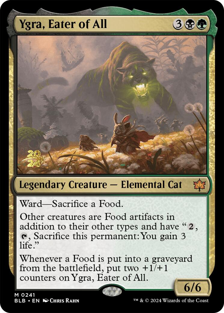 Ygra, Eater of All [Bloomburrow Prerelease Promos] | Card Merchant Takapuna