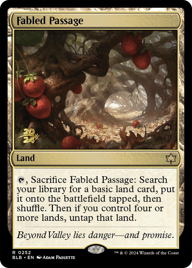 Fabled Passage [Bloomburrow Prerelease Promos] | Card Merchant Takapuna