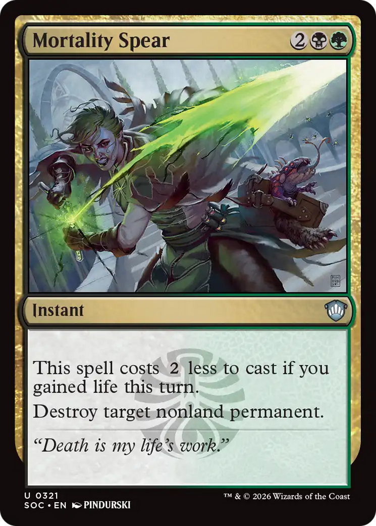 Mortality Spear [Secrets of Strixhaven Commander] | Card Merchant Takapuna