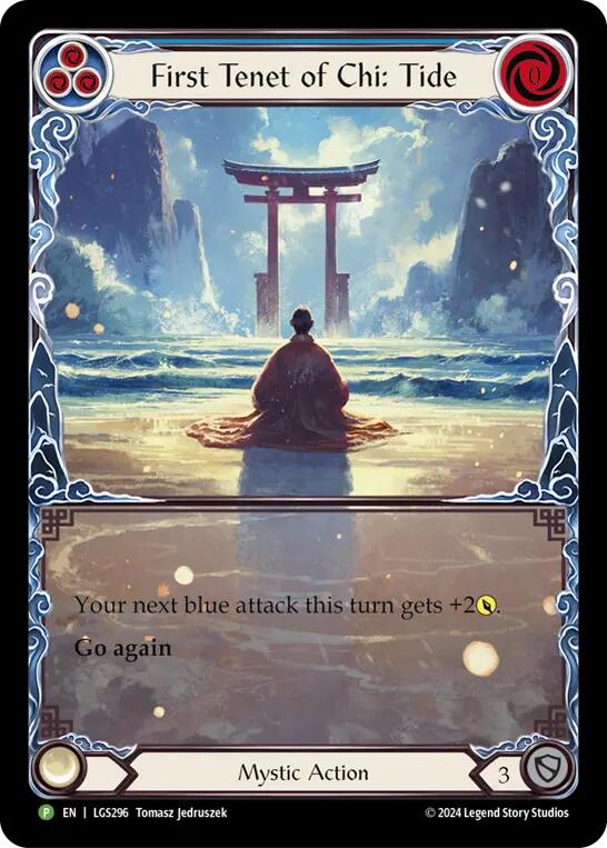 First Tenet of Chi: Tide [LGS296] (Promo)  Rainbow Foil | Card Merchant Takapuna
