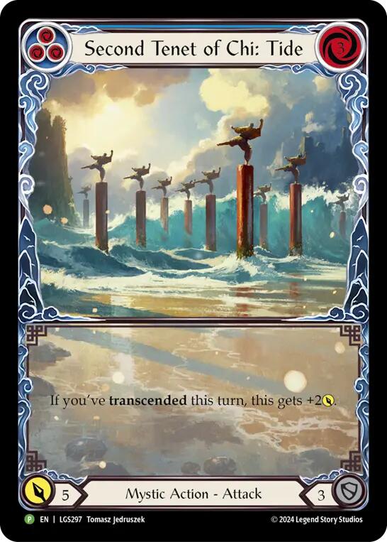 Second Tenet of Chi: Tide [LGS297] (Promo)  Rainbow Foil | Card Merchant Takapuna