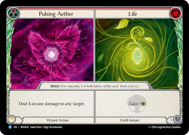 Pulsing Aether // Life [ROS018] (Rosetta)  Rainbow Foil | Card Merchant Takapuna