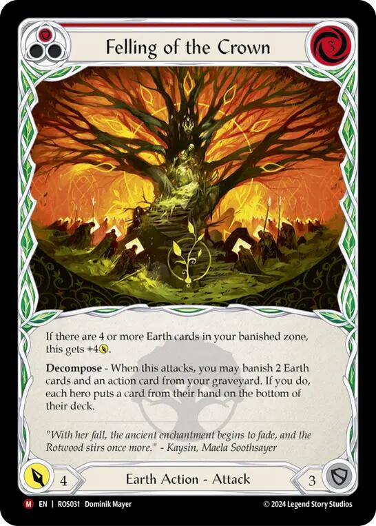 Felling of the Crown [ROS031] (Rosetta)  Rainbow Foil | Card Merchant Takapuna