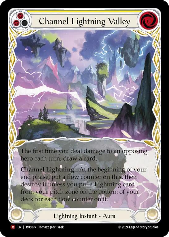 Channel Lightning Valley [ROS077] (Rosetta)  Rainbow Foil | Card Merchant Takapuna