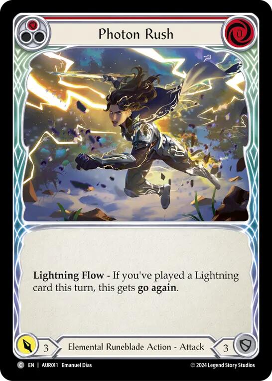 Photon Rush (Red) [AUR011] (1st Strike) | Card Merchant Takapuna