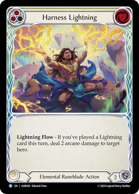 Harness Lightning (Yellow) [AUR020] (1st Strike) | Card Merchant Takapuna