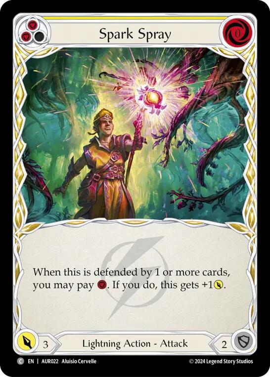 Spark Spray (Yellow) [AUR022] (1st Strike) | Card Merchant Takapuna