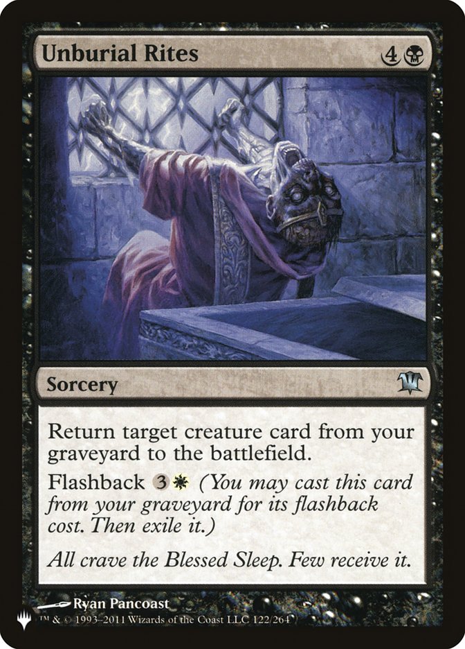 Unburial Rites [The List] | Card Merchant Takapuna