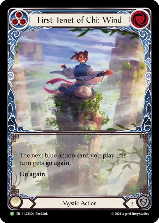 First Tenet of Chi: Wind [LGS304] (Promo)  Rainbow Foil | Card Merchant Takapuna