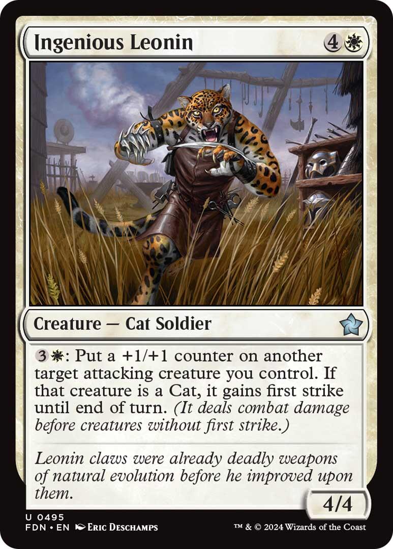 Ingenious Leonin [Foundations] | Card Merchant Takapuna