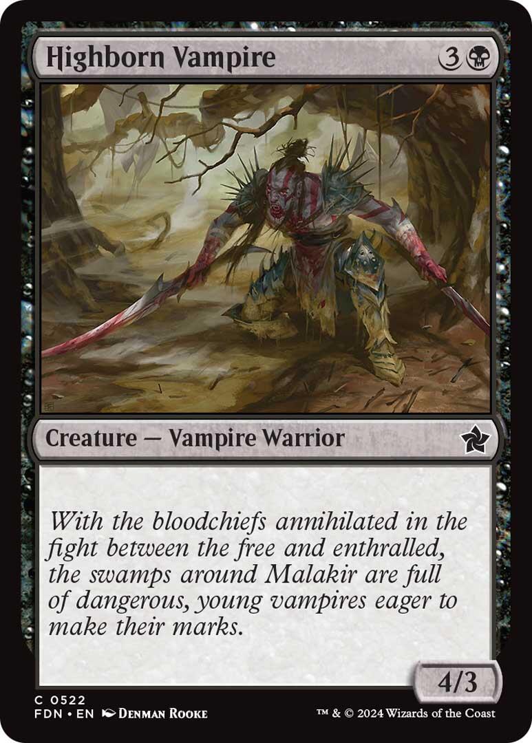 Highborn Vampire [Foundations] | Card Merchant Takapuna
