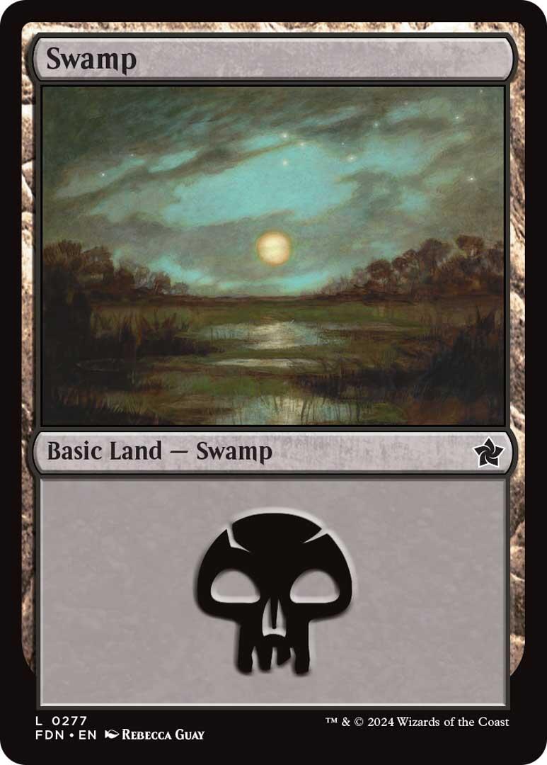 Swamp (0277) [Foundations] | Card Merchant Takapuna