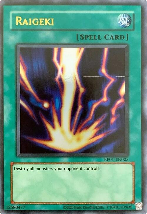 Raigeki [RP01-EN005] Ultra Rare | Card Merchant Takapuna