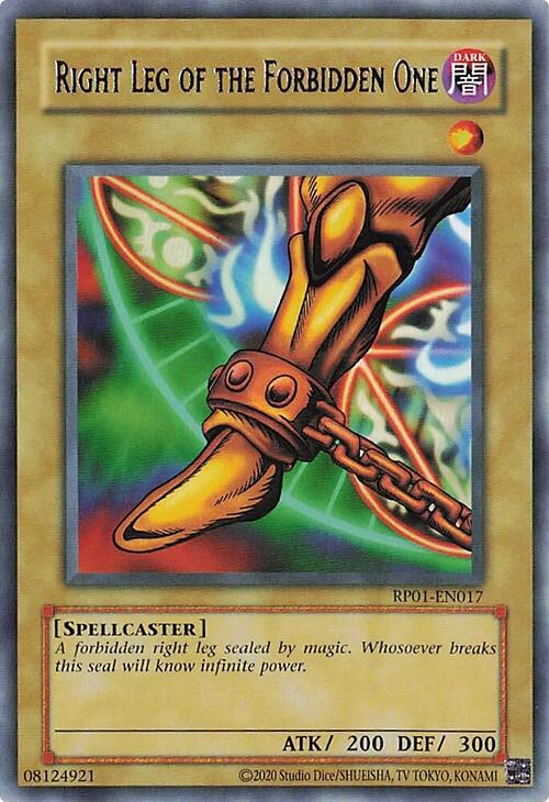 Right Leg of the Forbidden One [RP01-EN017] Rare | Card Merchant Takapuna