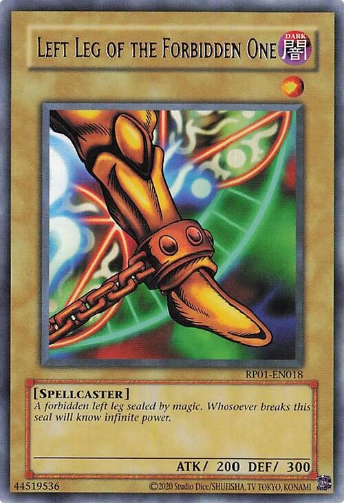 Left Leg of the Forbidden One [RP01-EN018] Rare | Card Merchant Takapuna