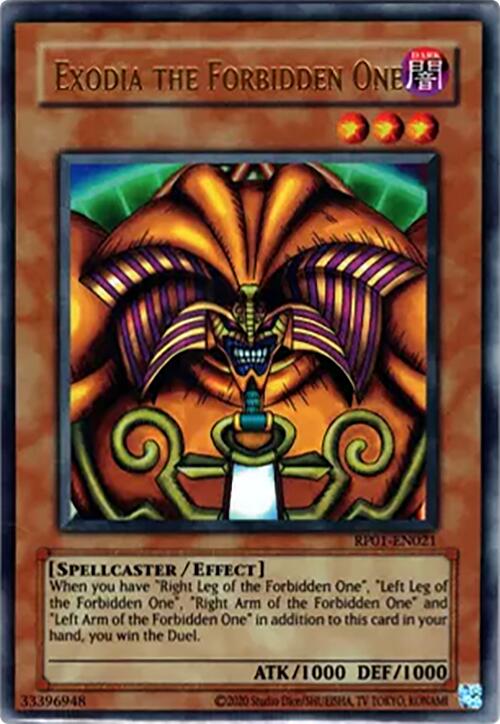 Exodia the Forbidden One [RP01-EN021] Ultra Rare | Card Merchant Takapuna