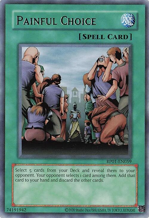Painful Choice [RP01-EN059] Rare | Card Merchant Takapuna