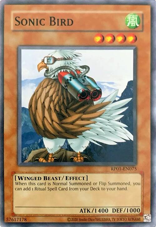 Sonic Bird [RP01-EN075] Common | Card Merchant Takapuna