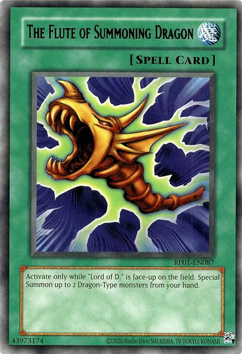 The Flute of Summoning Dragon [RP01-EN087] Rare | Card Merchant Takapuna
