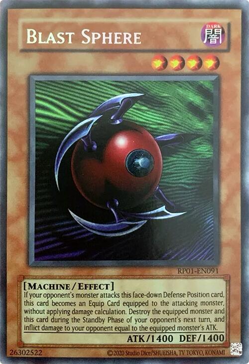 Blast Sphere [RP01-EN091] Secret Rare | Card Merchant Takapuna
