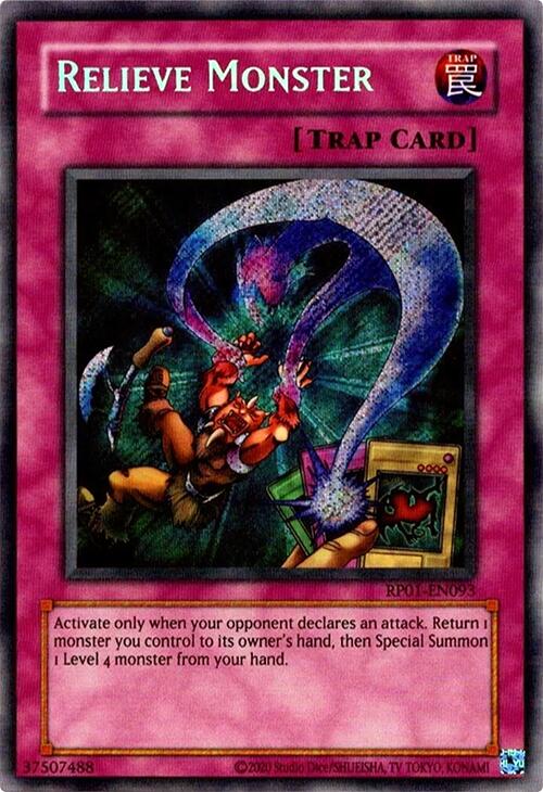 Relieve Monster [RP01-EN093] Secret Rare | Card Merchant Takapuna