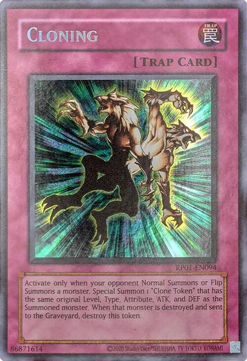 Cloning [RP01-EN094] Secret Rare | Card Merchant Takapuna