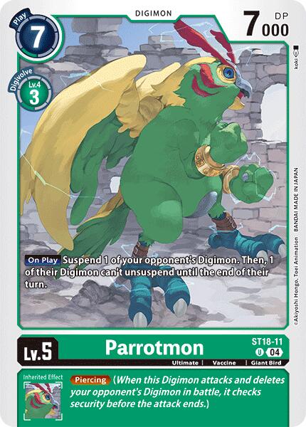 Parrotmon [ST18-11] [Starter Deck: Guardian Vortex] | Card Merchant Takapuna