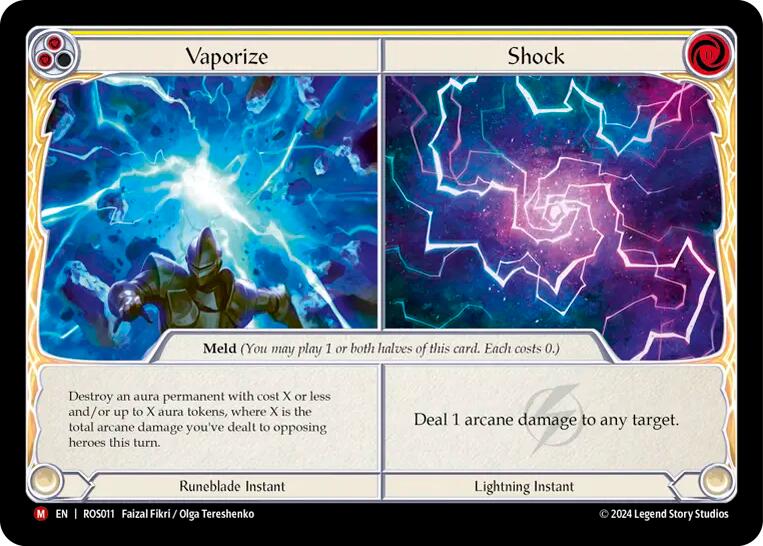 Vaporize // Shock [ROS011] (Rosetta)  Rainbow Foil | Card Merchant Takapuna