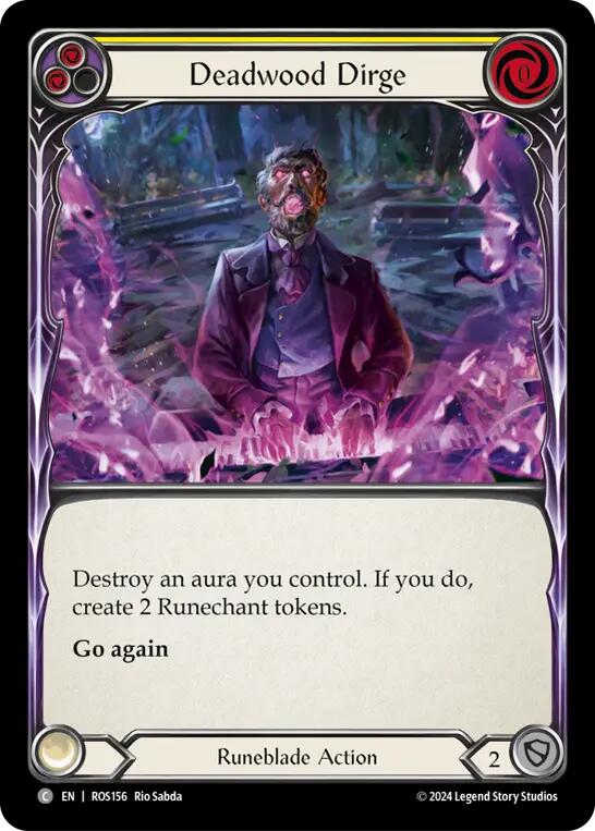Deadwood Dirge (Yellow) [ROS156] (Rosetta) | Card Merchant Takapuna