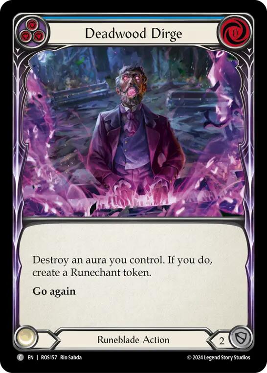 Deadwood Dirge (Blue) [ROS157] (Rosetta) | Card Merchant Takapuna