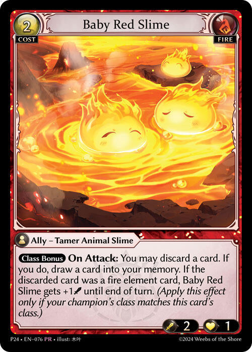 Baby Red Slime (076) [Promotional Cards] | Card Merchant Takapuna