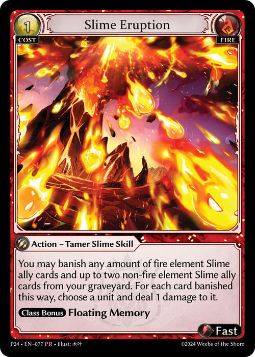 Slime Eruption (077) [Promotional Cards] | Card Merchant Takapuna