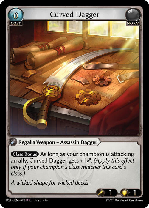 Curved Dagger (089) [Promotional Cards] | Card Merchant Takapuna
