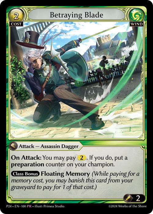 Betraying Blade (100) [Promotional Cards] | Card Merchant Takapuna