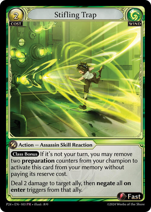 Stifling Trap (103) [Promotional Cards] | Card Merchant Takapuna