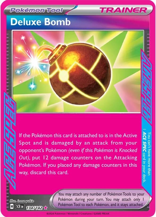 Deluxe Bomb (134/142) [Scarlet & Violet: Stellar Crown] | Card Merchant Takapuna