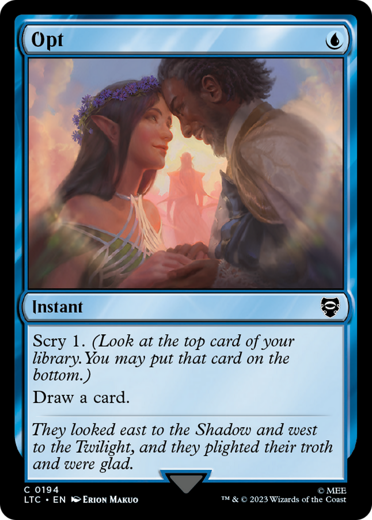 Opt [The Lord of the Rings: Tales of Middle-Earth Commander] | Card Merchant Takapuna