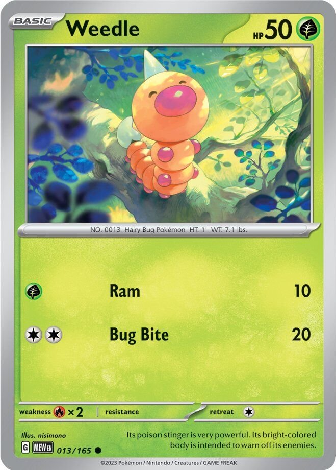 Weedle (013/165) [Scarlet & Violet 151] | Card Merchant Takapuna